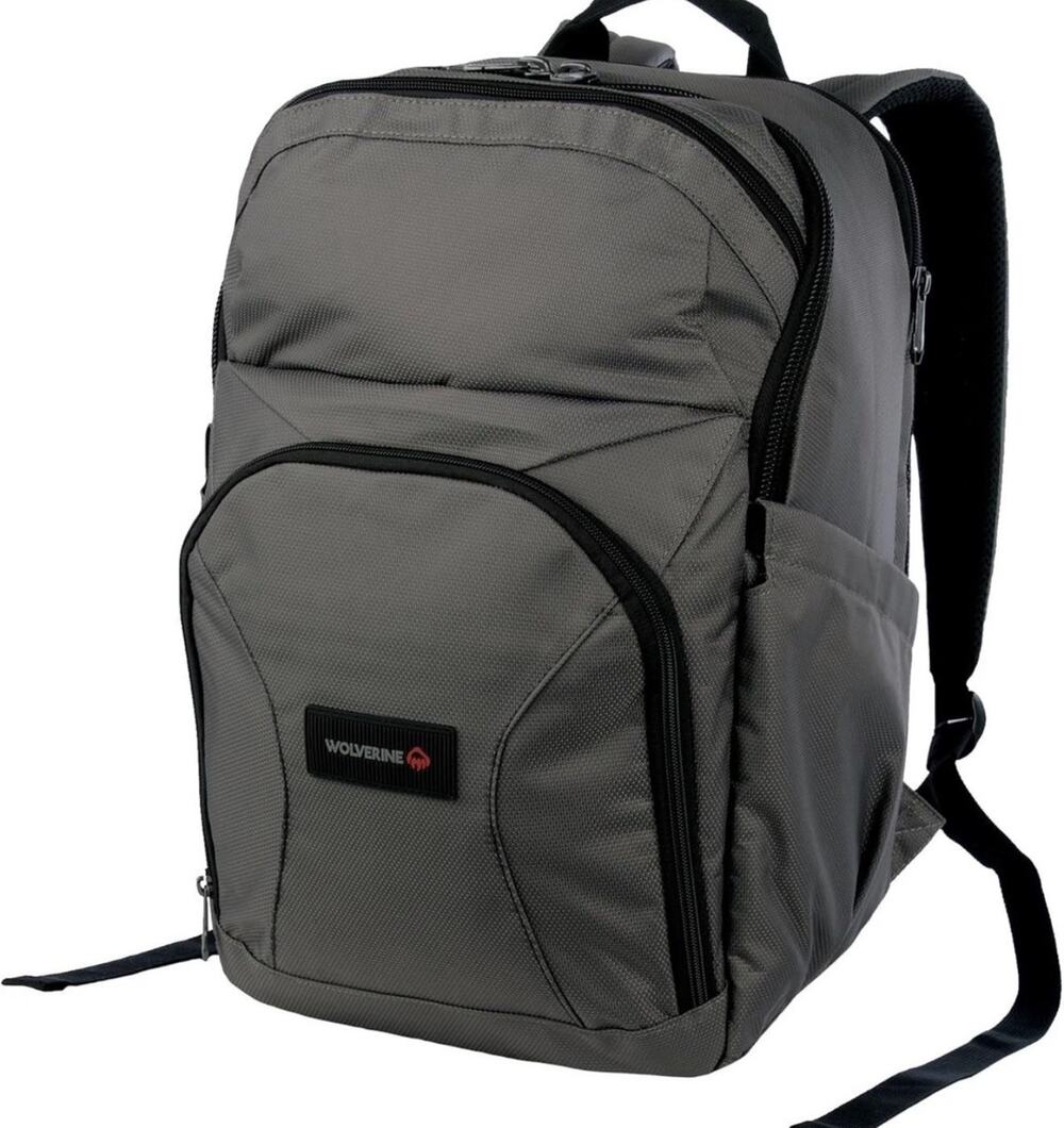 WOLVERINE unisex adult 33L Cargo Pro Backpack Gunmetal 17" laptop 18 x 12x10